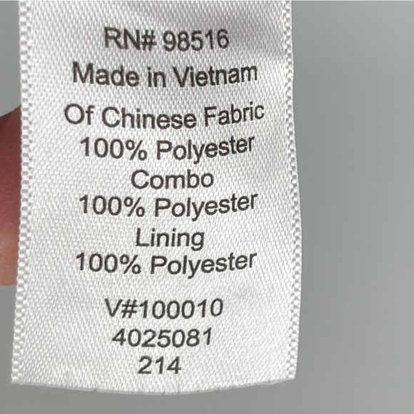 Adrianna Papell Blue Abstract Floral Pleated Flouncy Skirt Size 14 - Picture 12 of 12